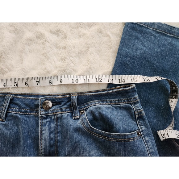 Reba Blue Denim Jeans Womens Size 6 Bootcut Medium Wash Inseam 31" - Picture 7 of 9